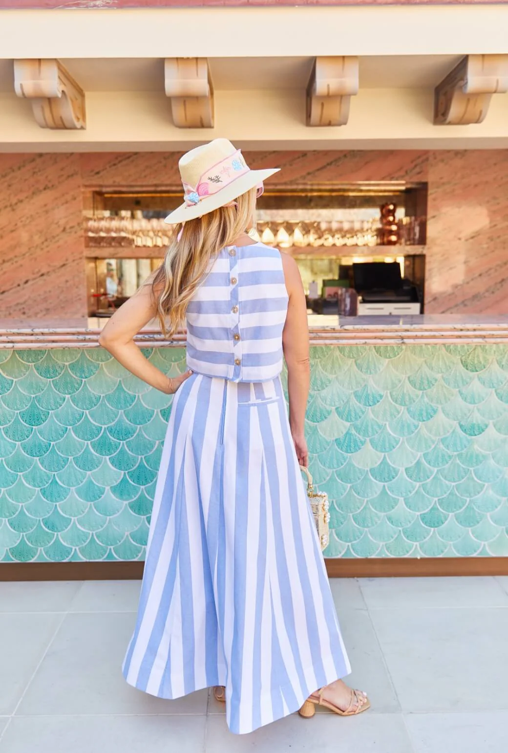 Buru x PBL Guest Skirt - Cabana Stripe - BURU