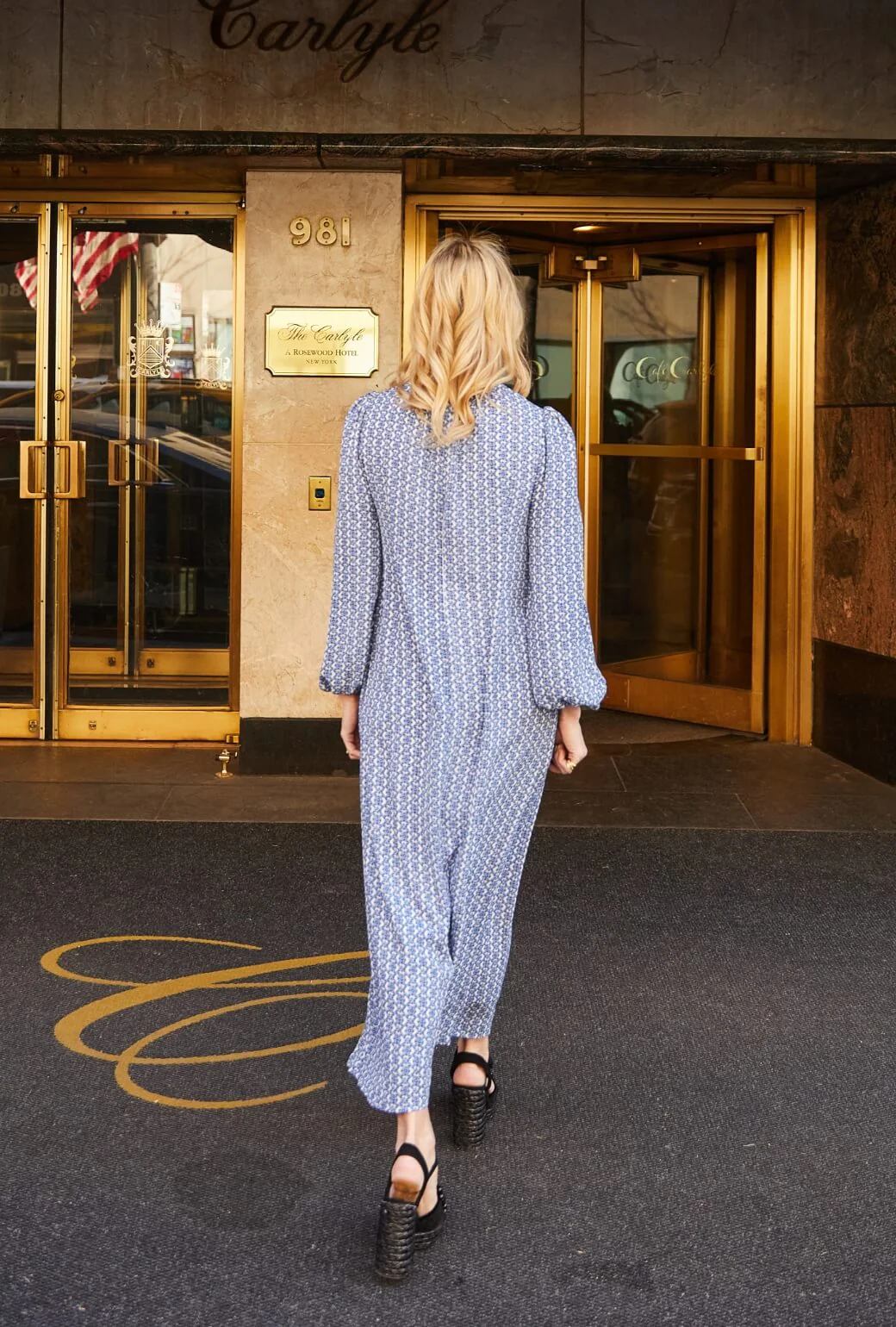 The Kristin Dress - Blue Lattice - BURU