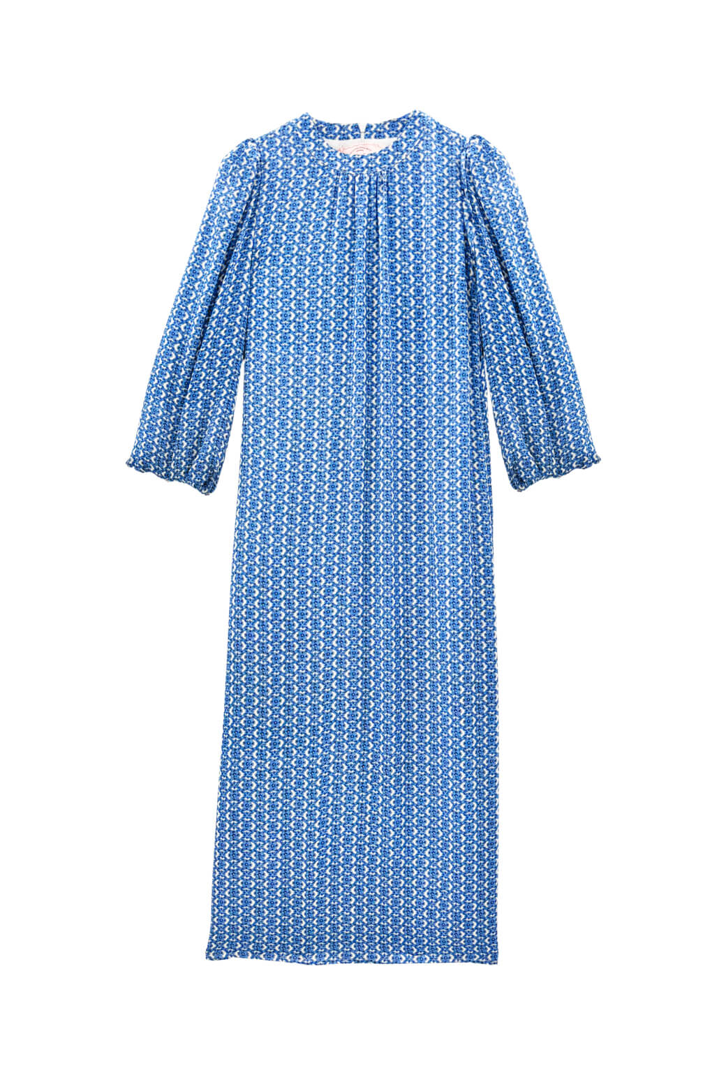 The Kristin Dress - Blue Lattice - BURU
