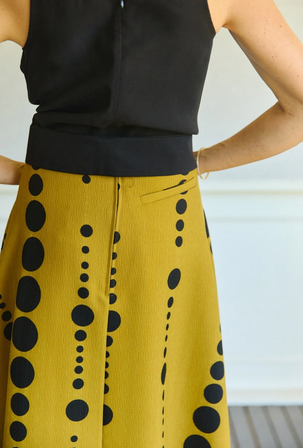 The Laura Skirt - Dijon Dots - BURU