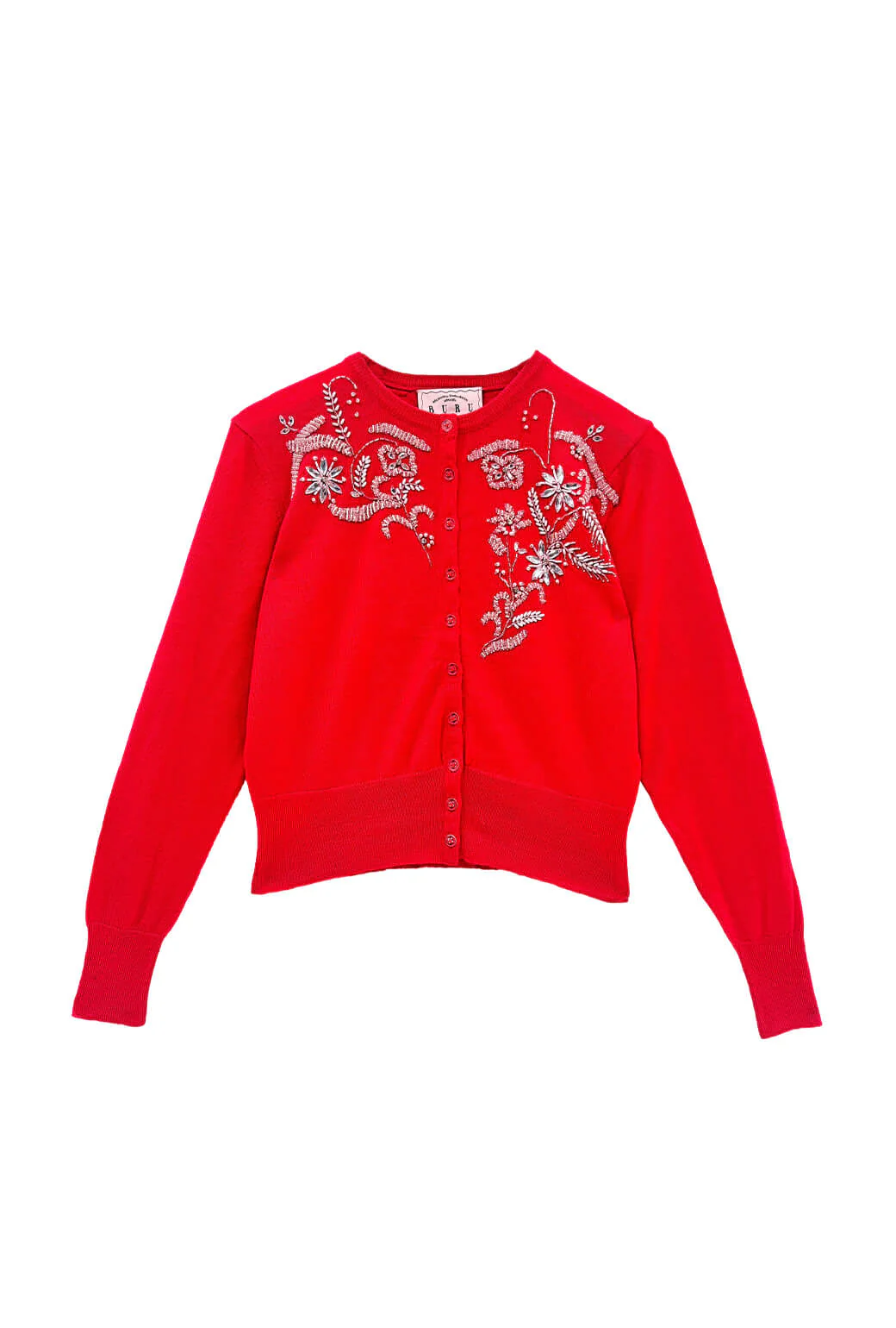 The Mable Cocktail Cardigan - Rouge - BURU