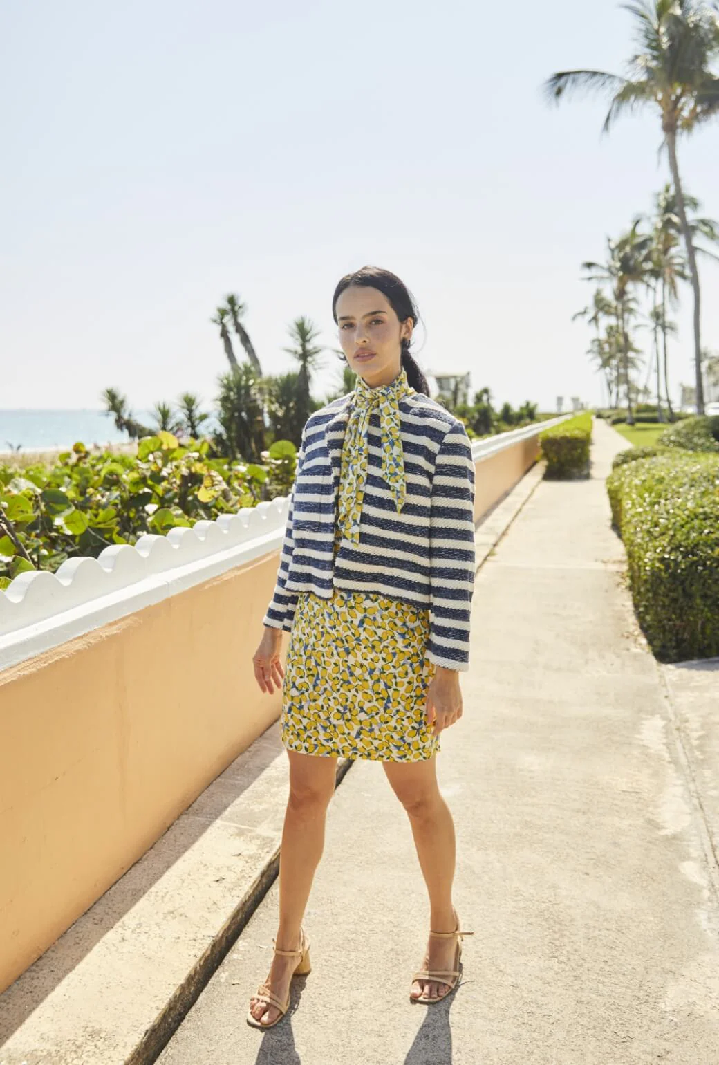 Cardigan Blazer - Navy Rope - BURU