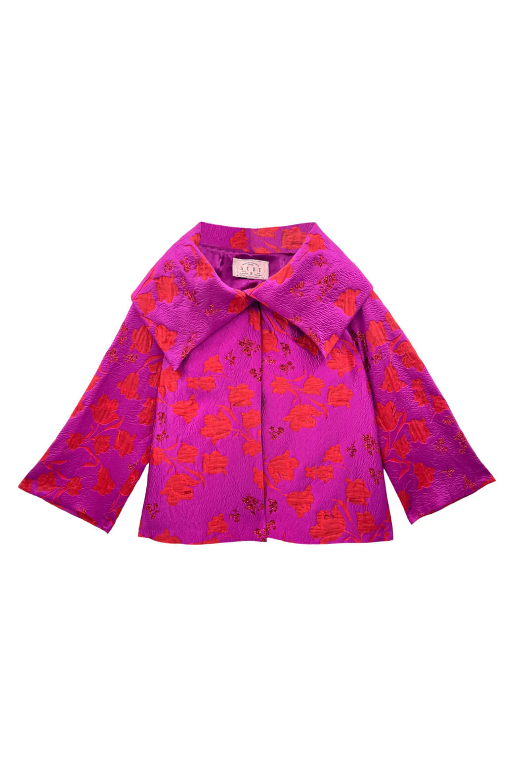 Cropped Grace Coat - Rani Pink - BURU