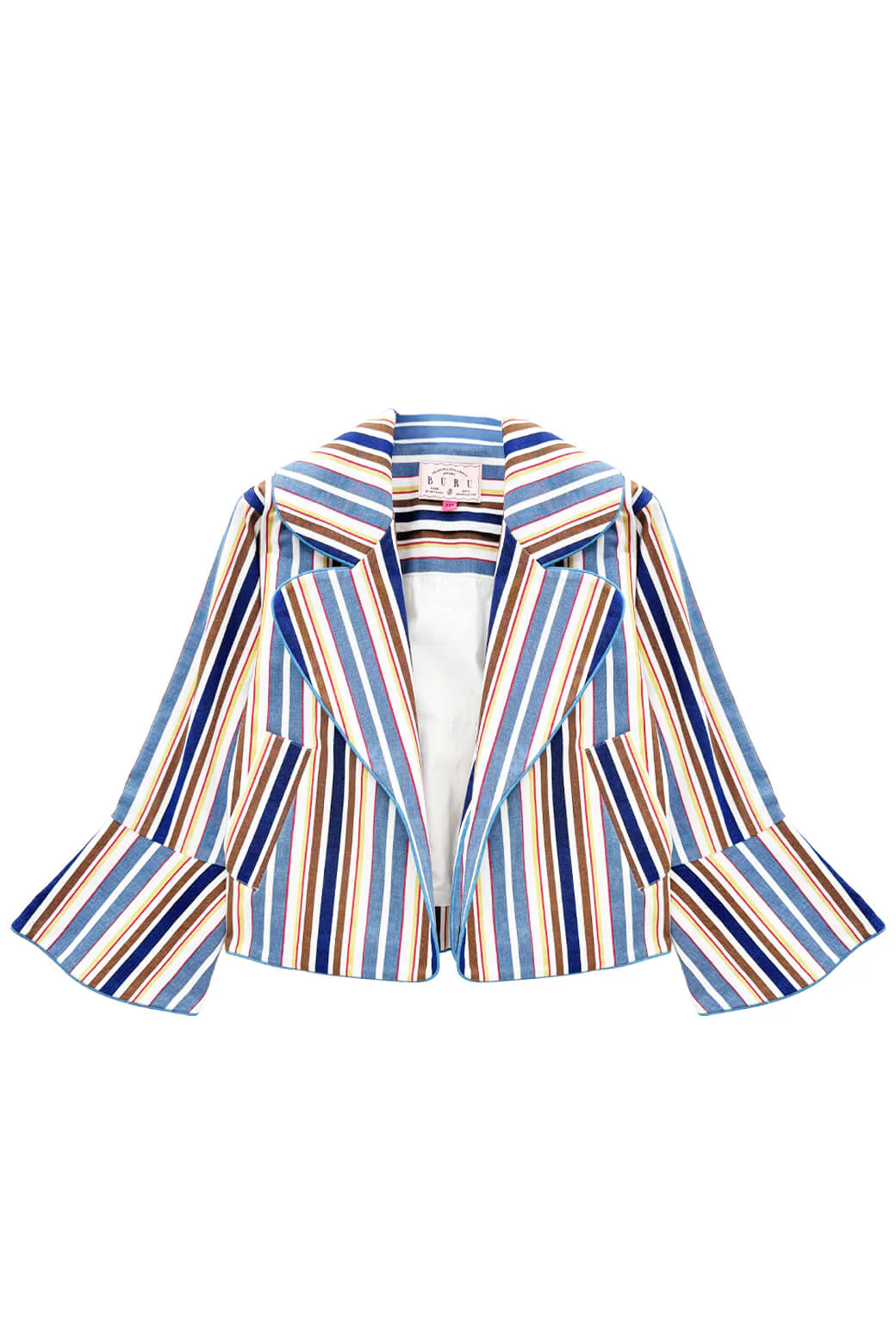 The Flip Jacket - Brown Stripe Twill - BURU