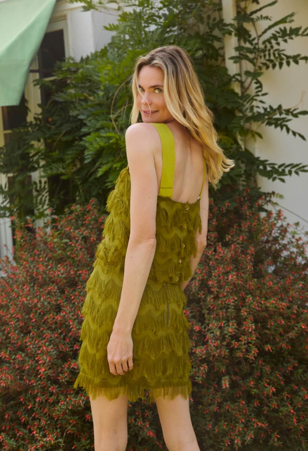 The Slim Top - Moss Fringe - BURU