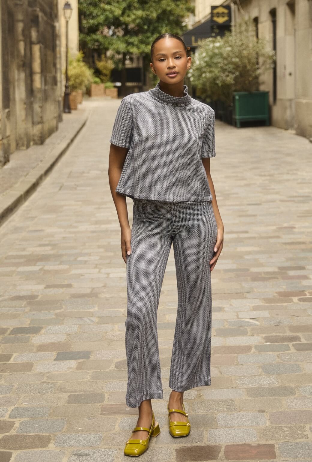 The Paley Pant - Navy Knit - BURU