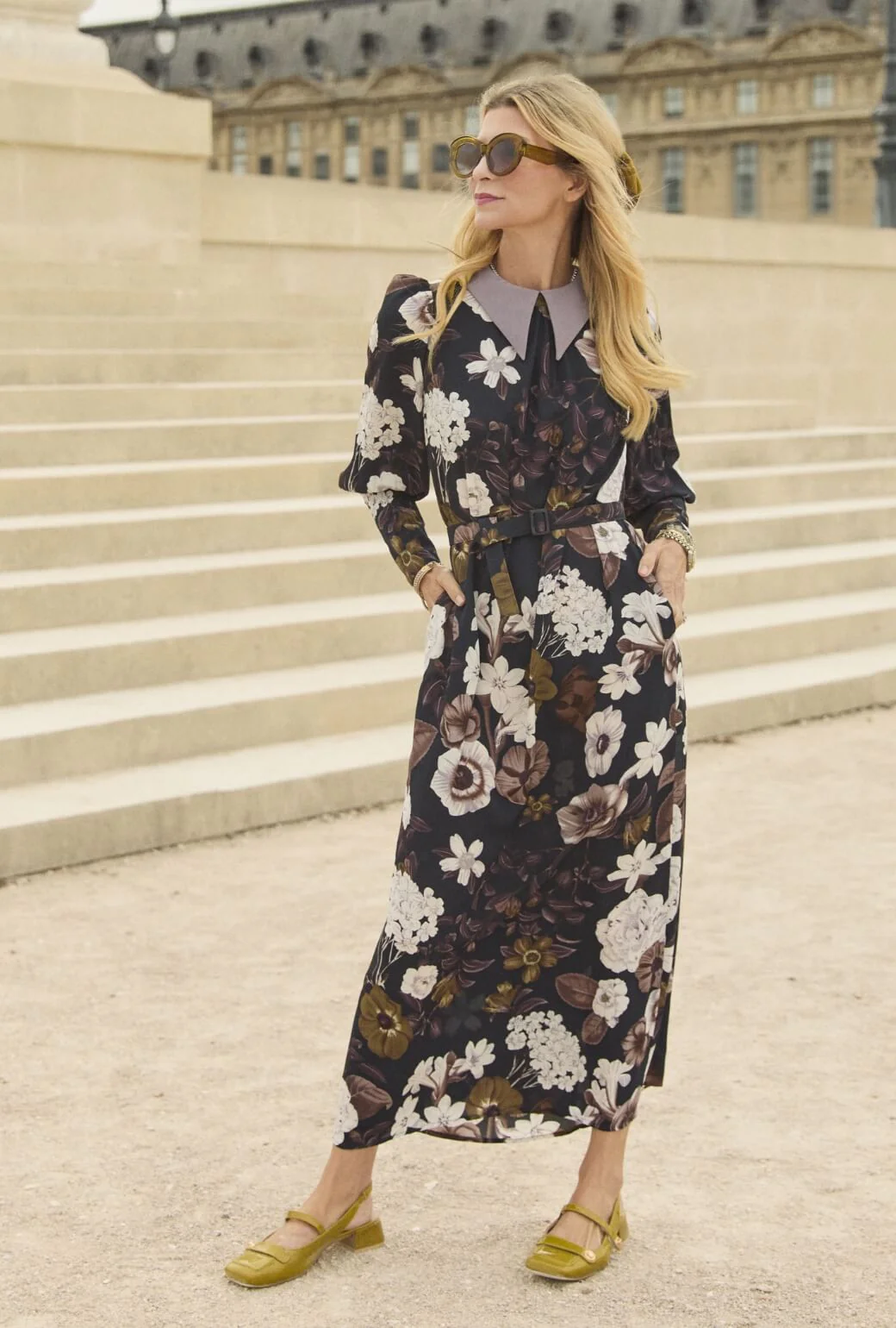 The Skipper Dress Maxi - Fall Floral - BURU