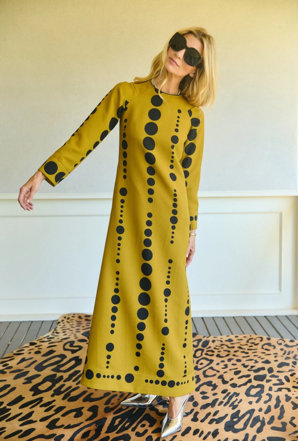 Astor Gown - Dijon Dots - BURU