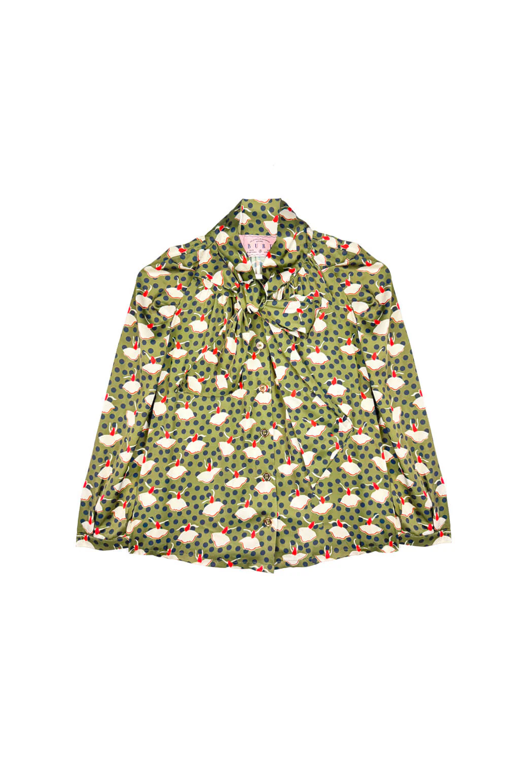 Big Bow Blouse -Dancing Ladies - BURU