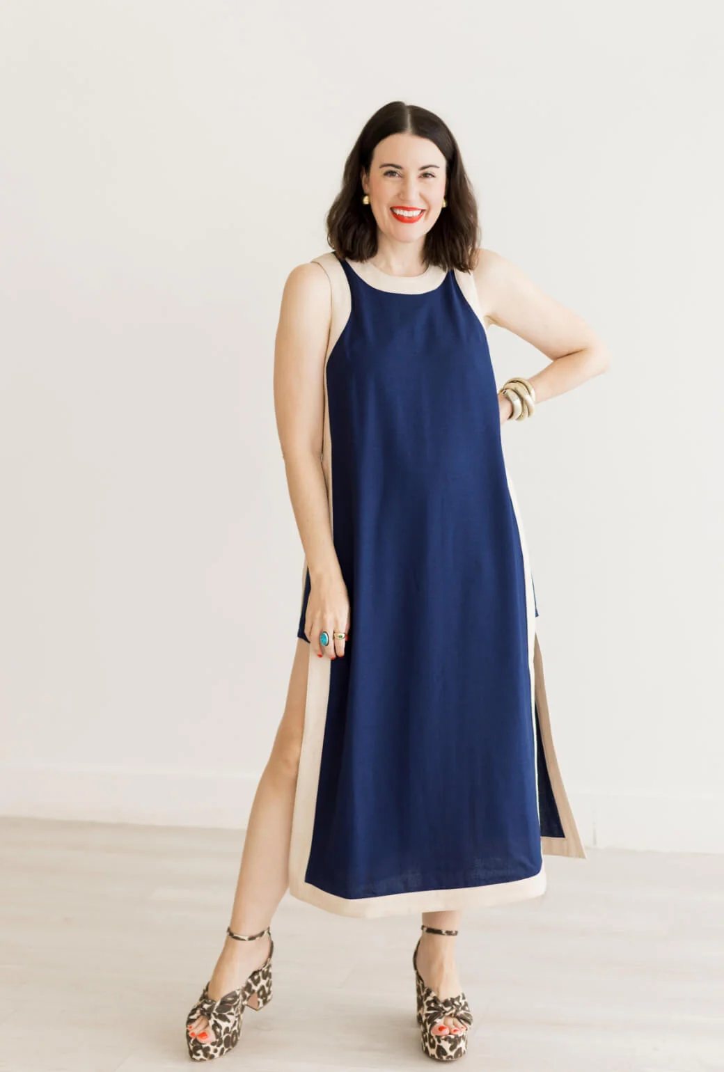 Buru x Val Bermuda Set - Navy & Taupe - BURU