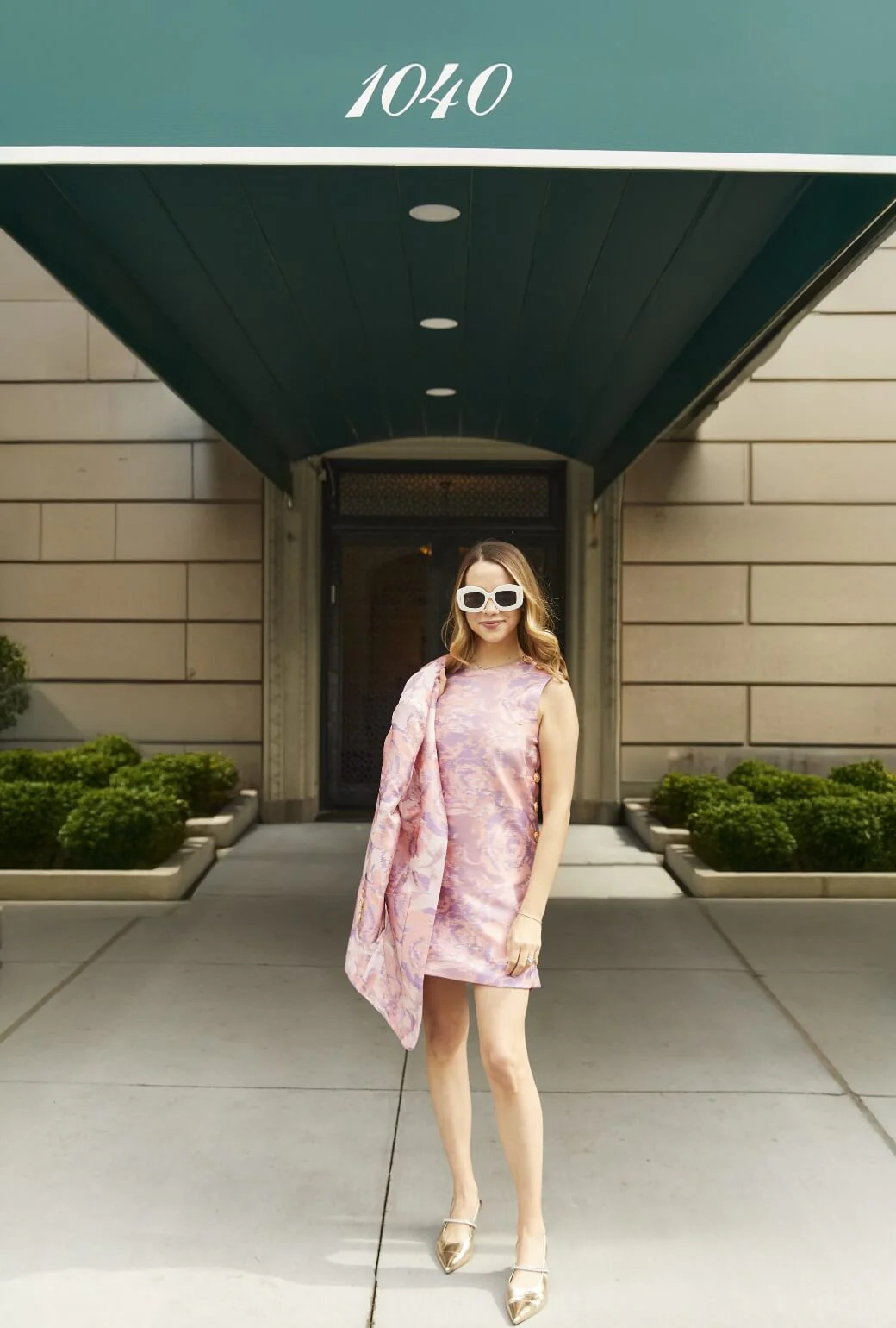 Buru x Old Soul Etiquette Walking Coat - Lilac Abstract Flamestitch - BURU