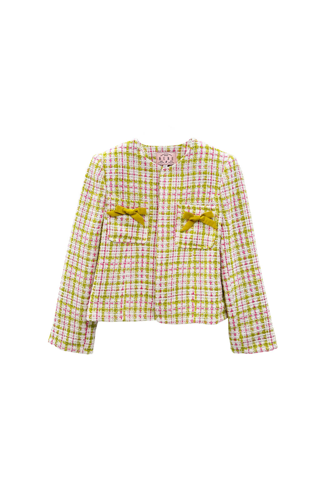 Buru x Old Soul Etiquette Bow Blazer - Spring Tweed - BURU