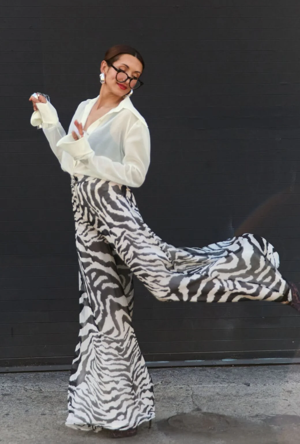 Buru x India The Wendy Darling Wide Leg - Zebra - BURU