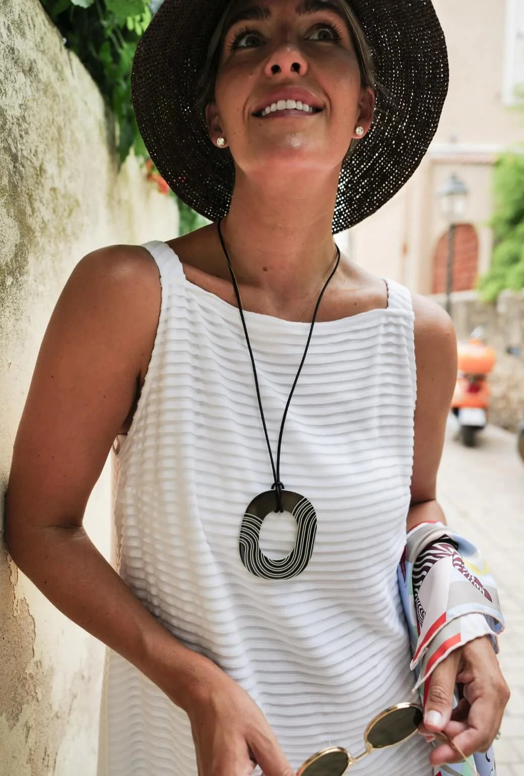 Buru x Megan Stokes The Megan MIDI Dress - White Pintuck Knit - BURU