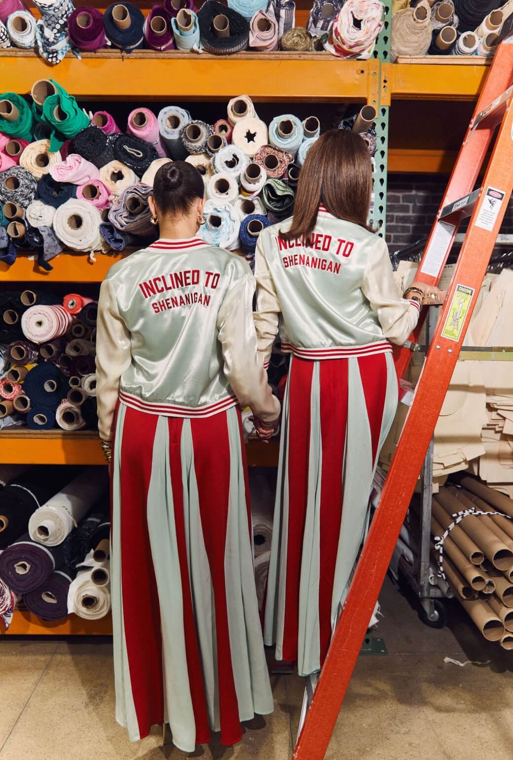 Buru x India The Sloane Square Skirt - Robin's Egg Blue and Red - BURU