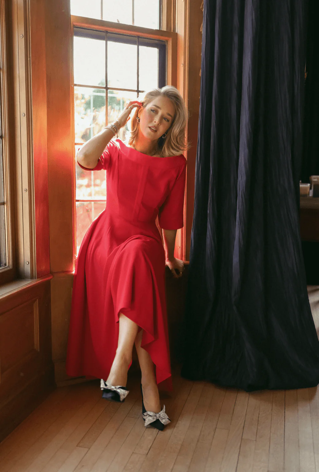 Mary Dress - Red Pebble - BURU