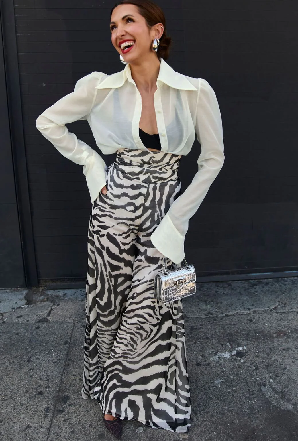 Buru x India The Wendy Darling Wide Leg - Zebra - BURU