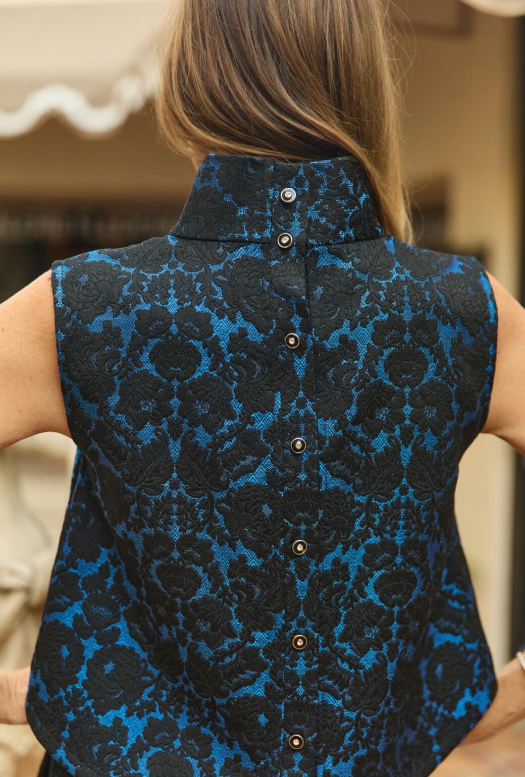 Hostess Set - Blue & Black Jacquard - BURU