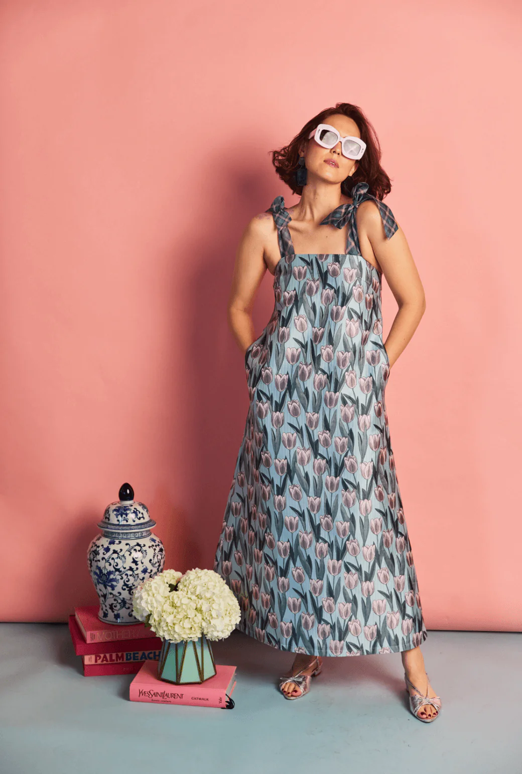 Pillar Gown - Tulip Jacquard - BURU