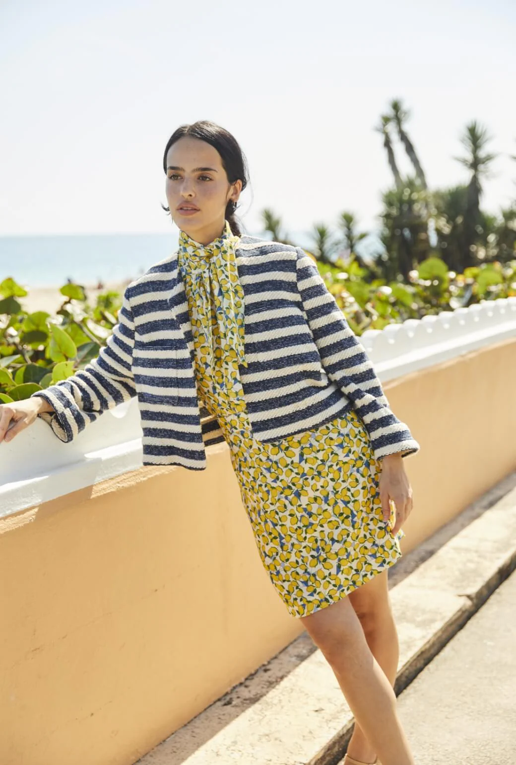 Cardigan Blazer - Navy Rope - BURU