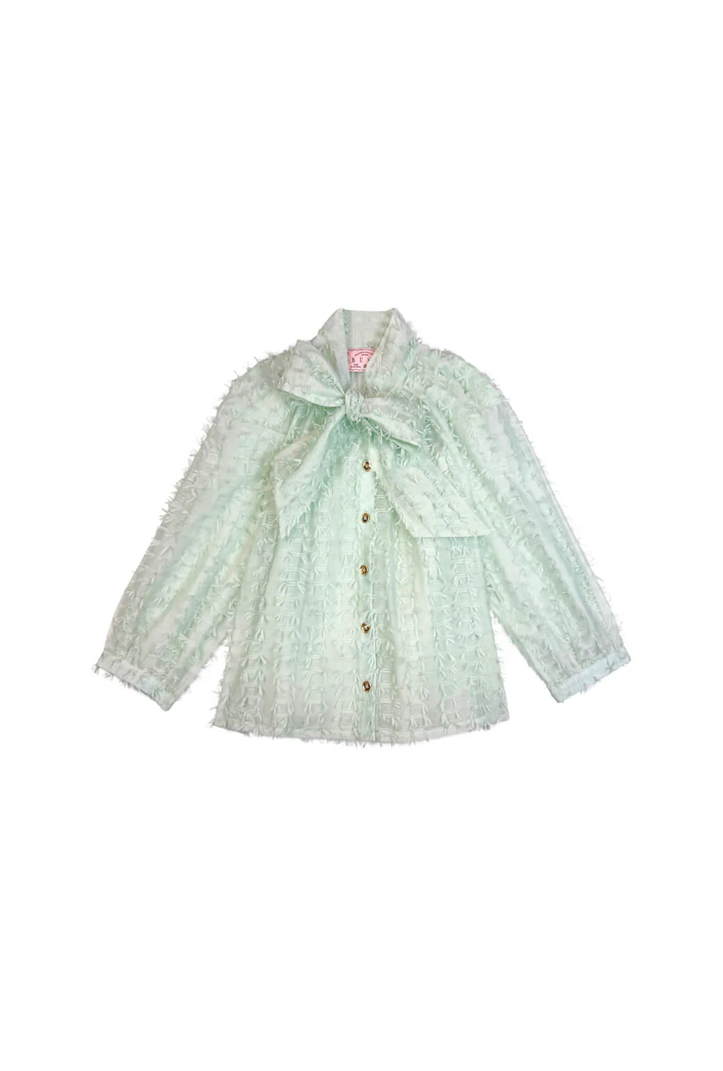 Big Bow Blouse - Mint Bows - BURU