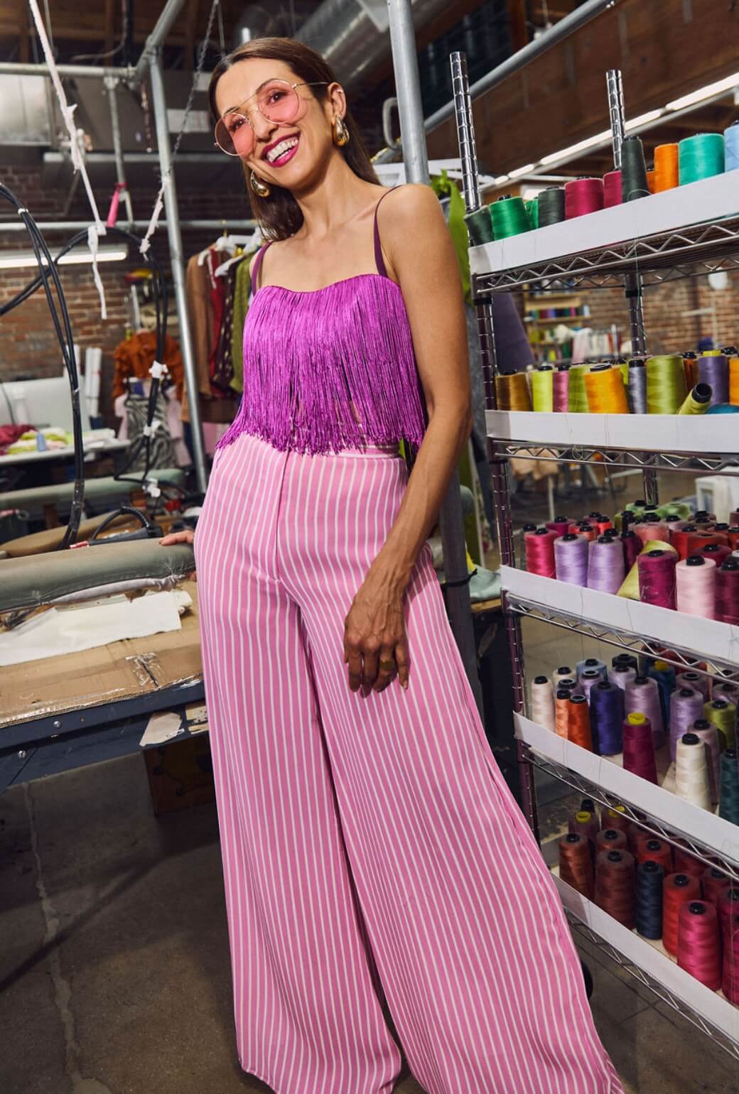 Buru x India The Camden Crop - Fuchsia - BURU