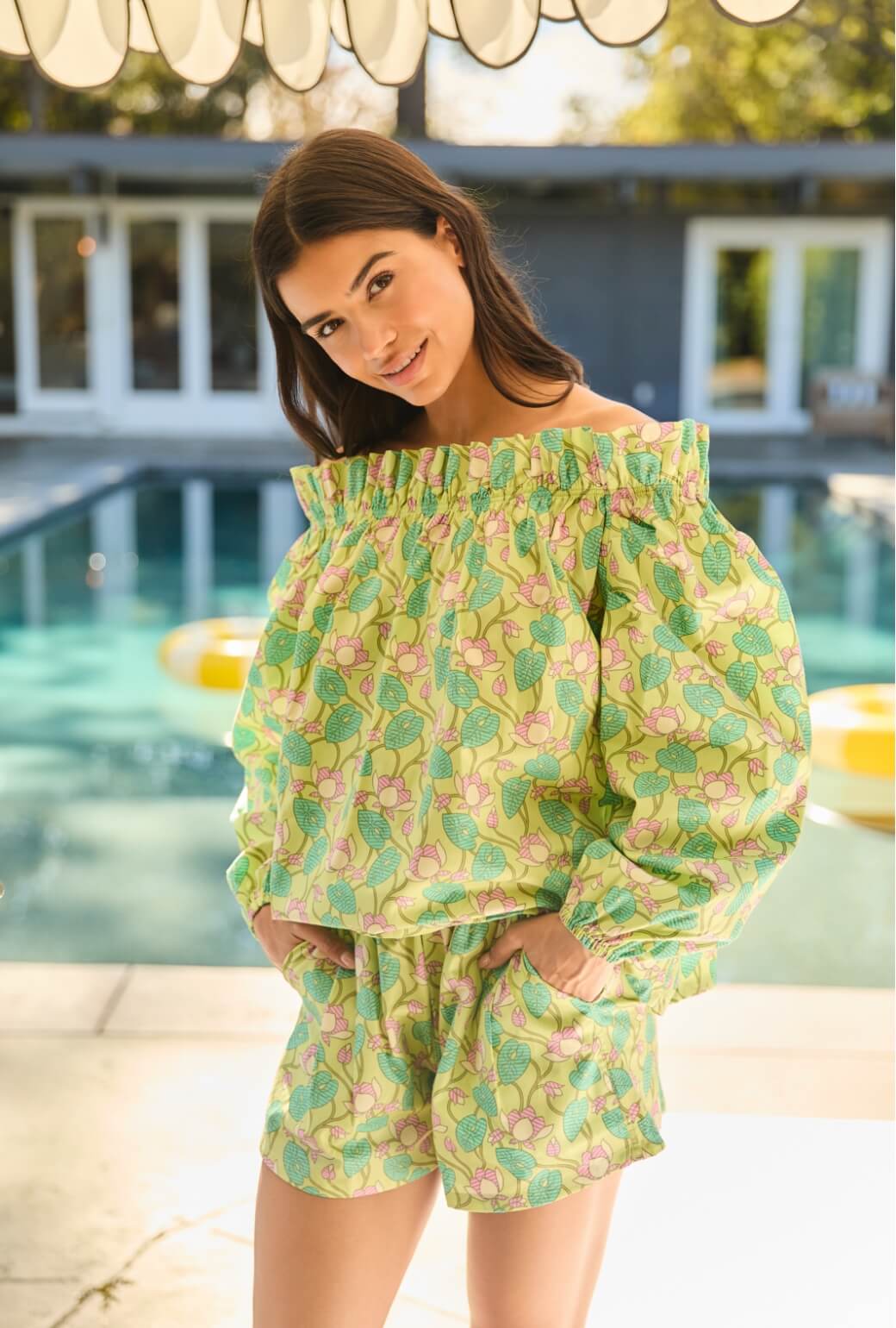 Bettie Ann Blouse - Lotus Flower - BURU