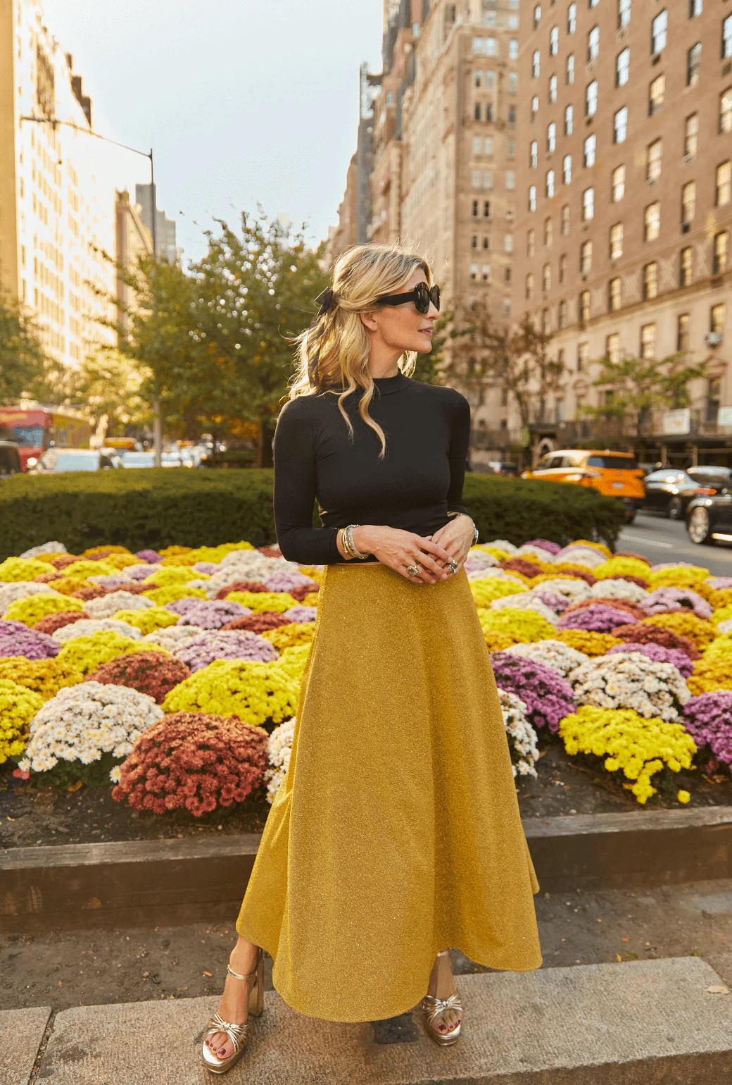 The Laura Skirt - Gold Sparkle - BURU