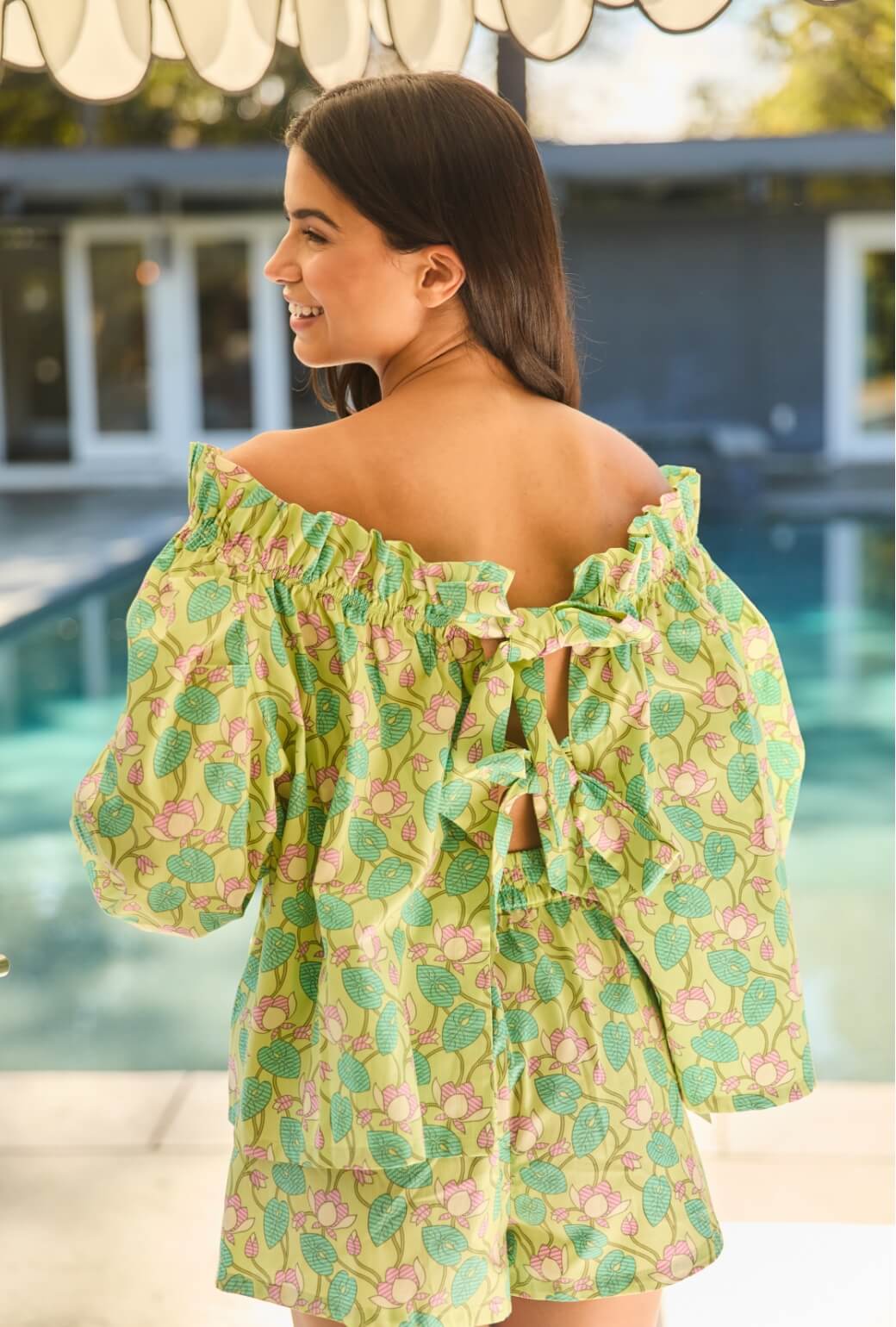 Bettie Ann Blouse - Lotus Flower - BURU