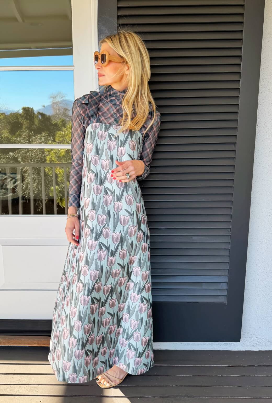 Pillar Gown - Tulip Jacquard - BURU
