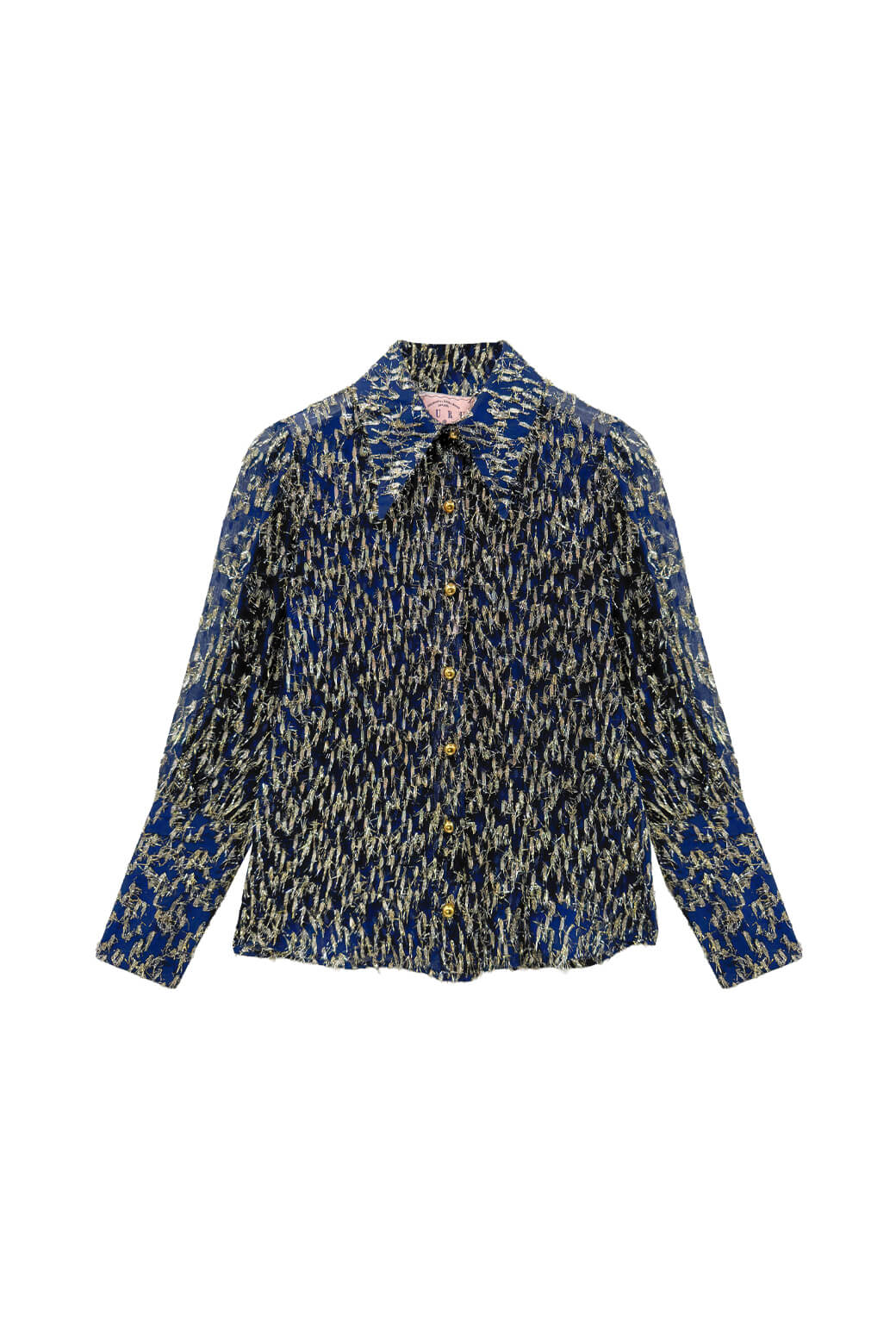 Skipper Blouse - Navy Metallic - BURU