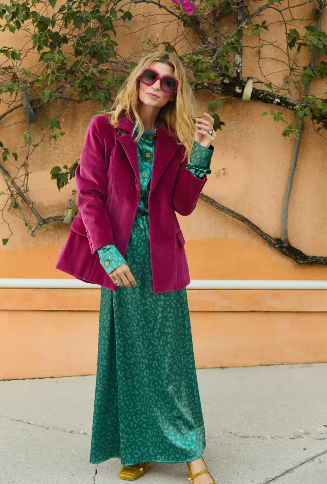 The Leland Skirt - Aqua Cheetah - BURU