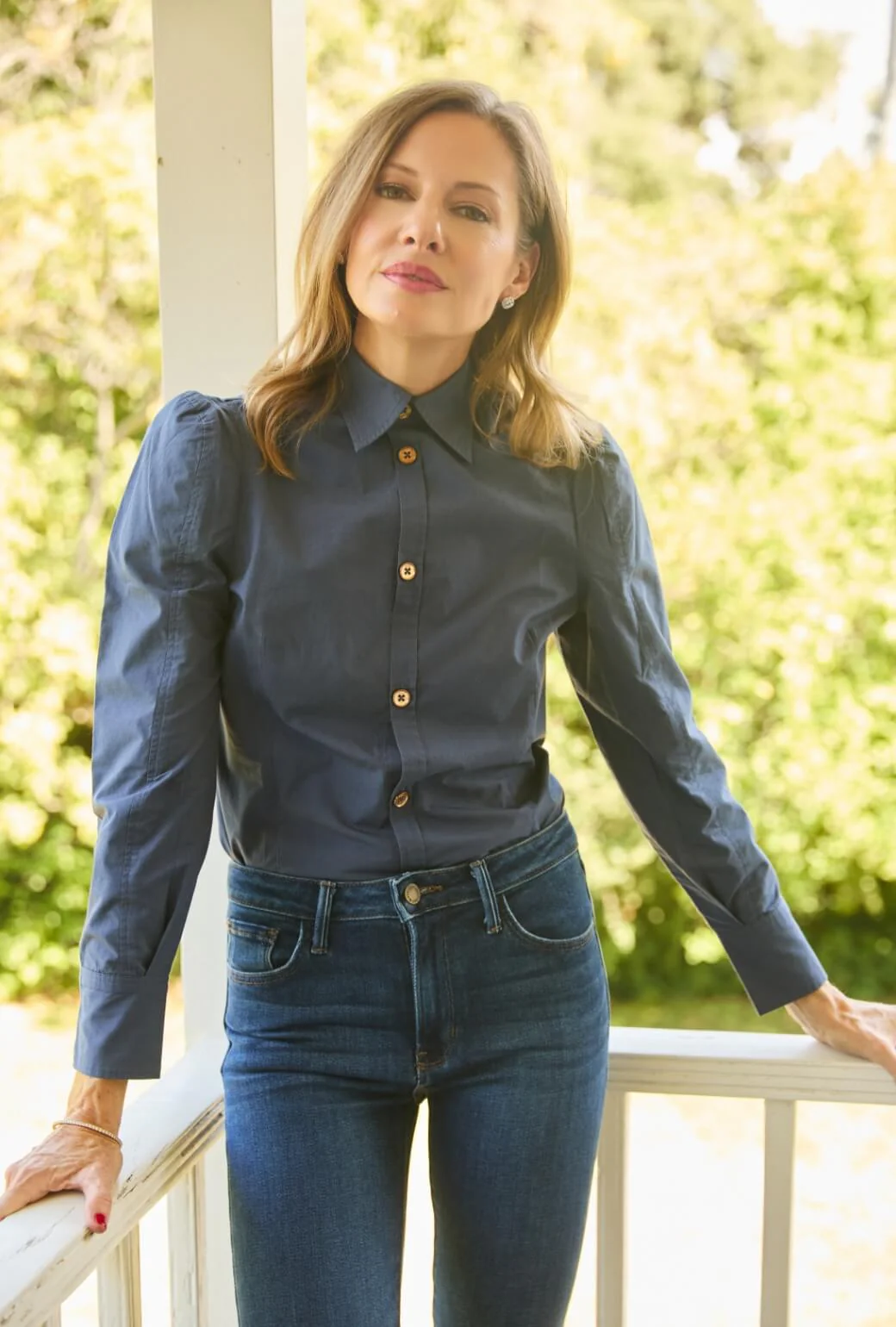 The Brett Button Down - Navy - BURU