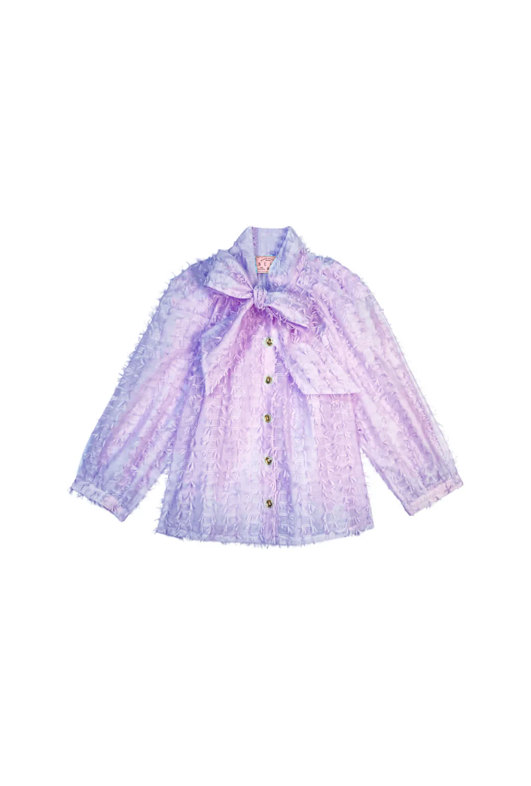 Big Bow Blouse - Lilac Bows - BURU