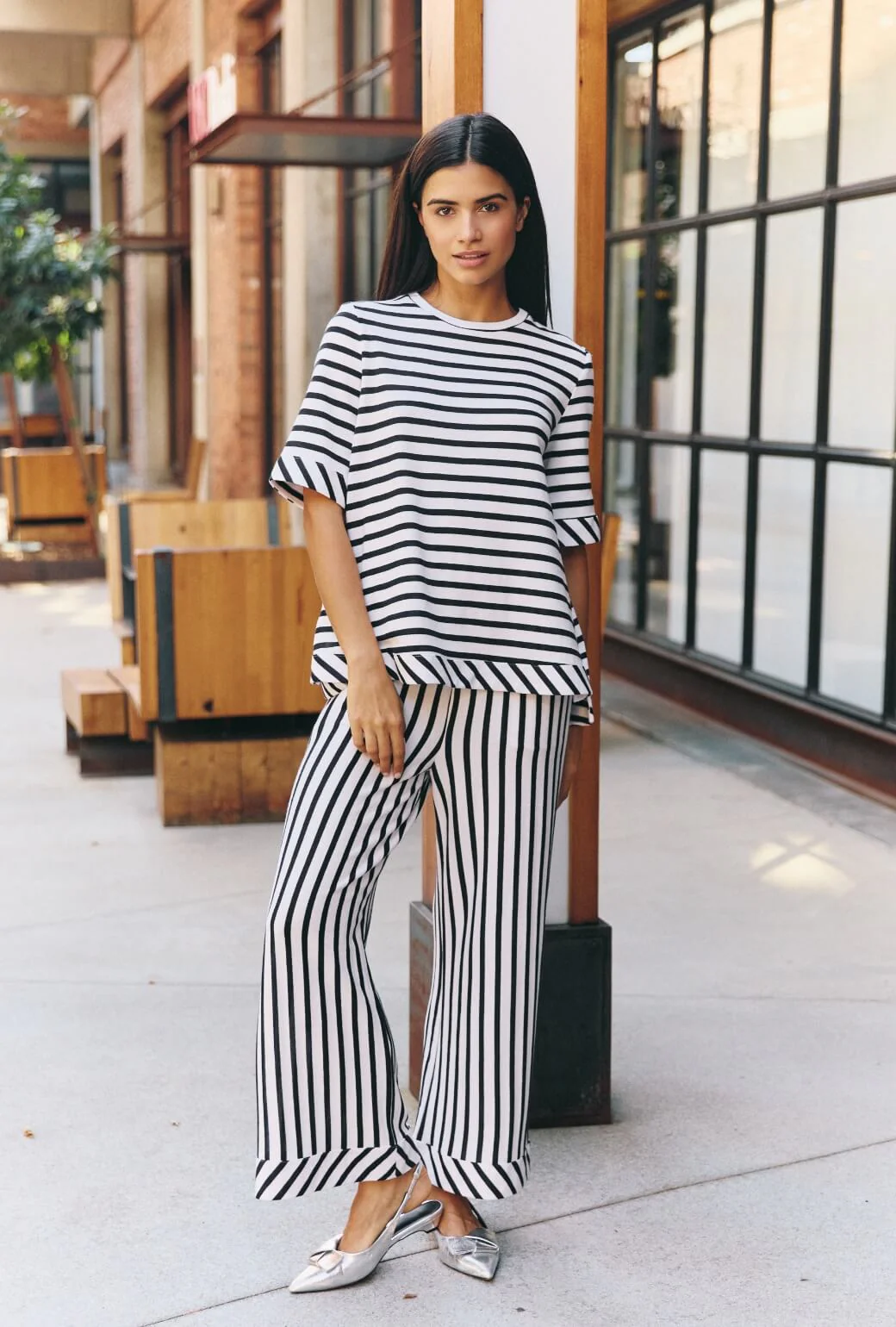 The Marseille Set - Navy & White Stripe - BURU