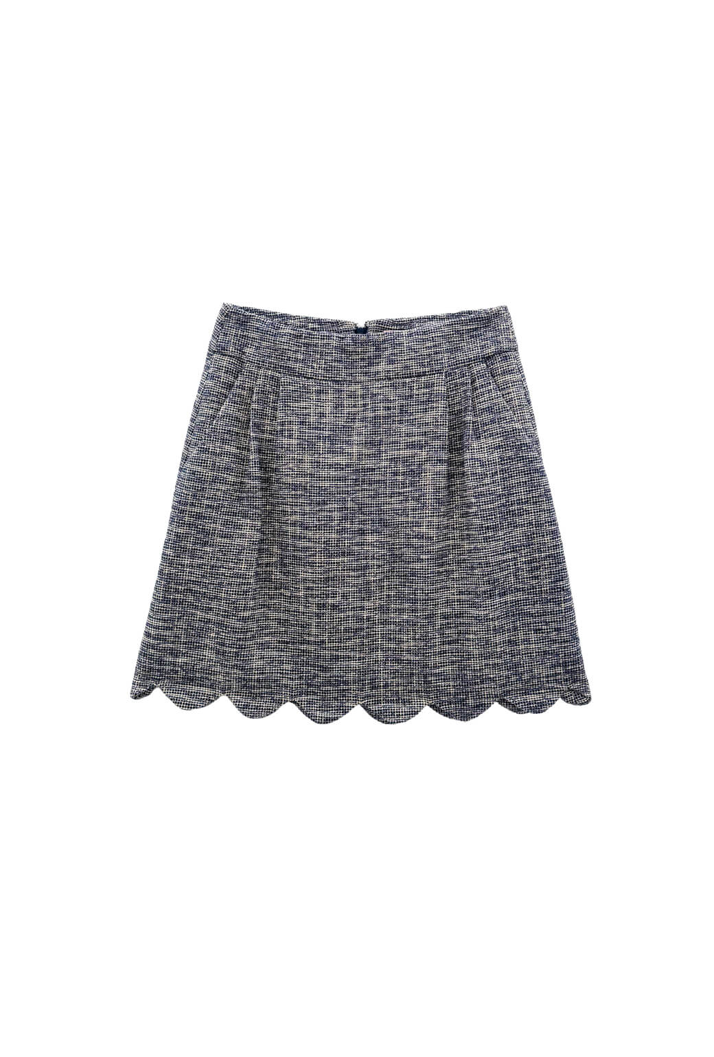 The Scallop Mini - Navy Tweed - BURU