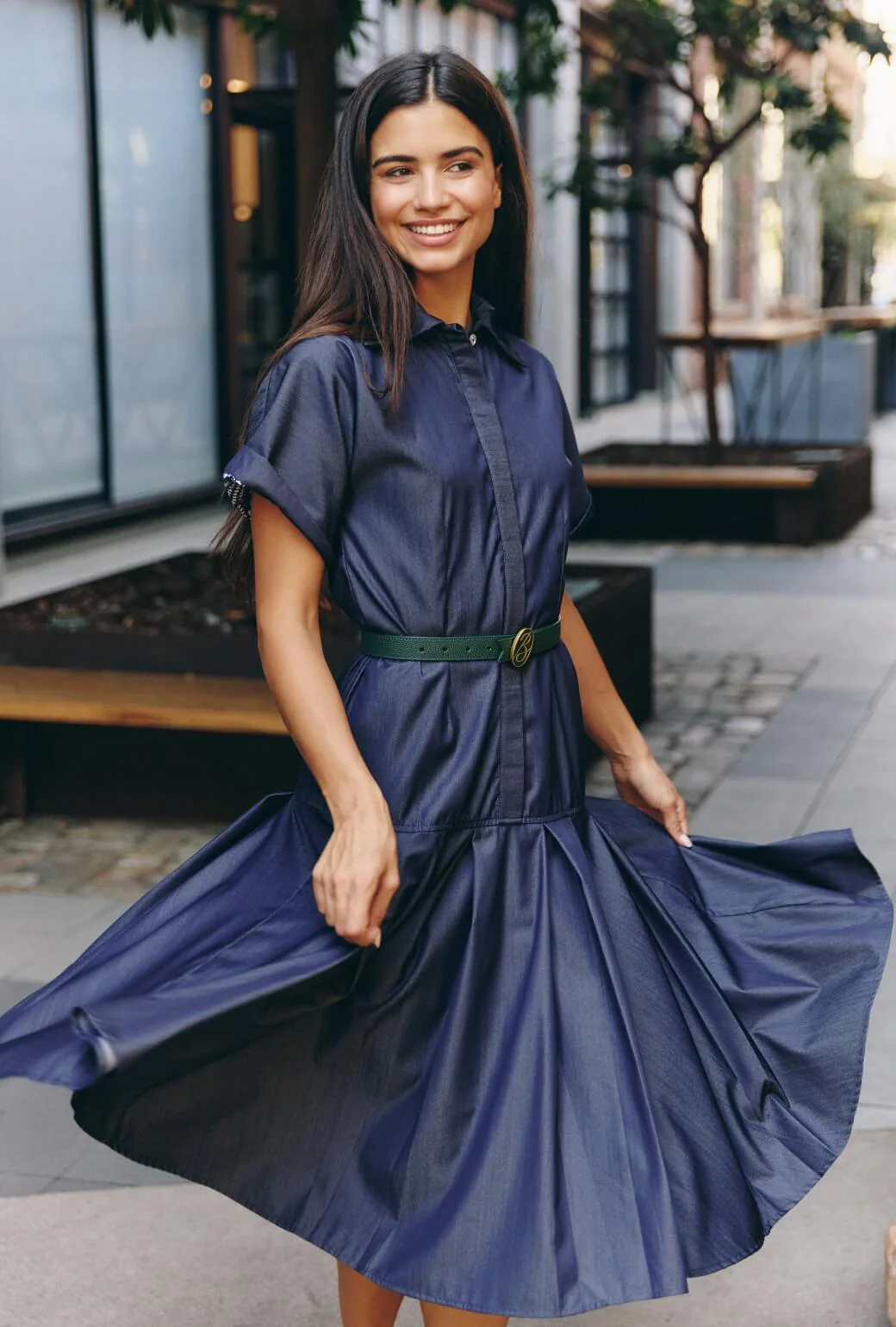 The Signature Reversible Belt - Deep Green & Chartreuse - BURU