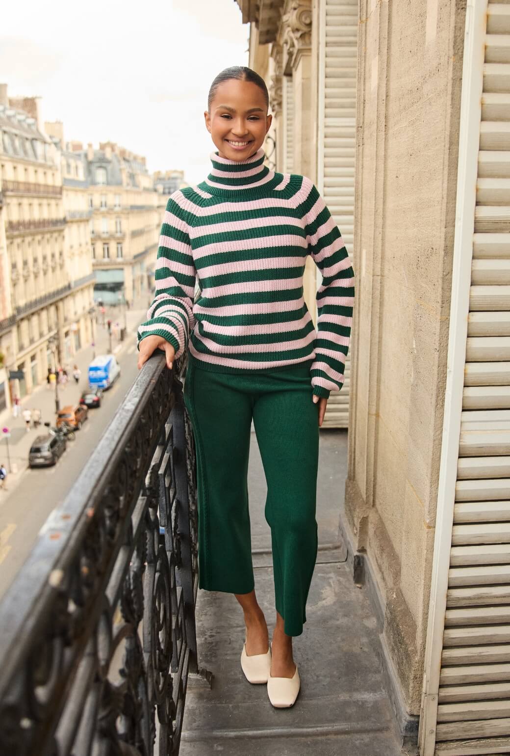 The Bee Pant - BURU Deep Green Knit - BURU