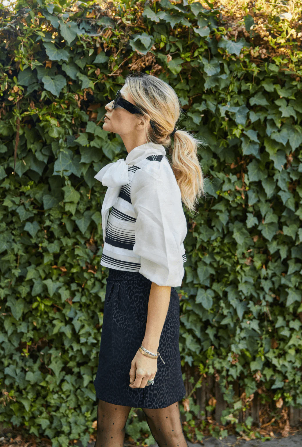 Audrey Top - Black and White Stripe - BURU