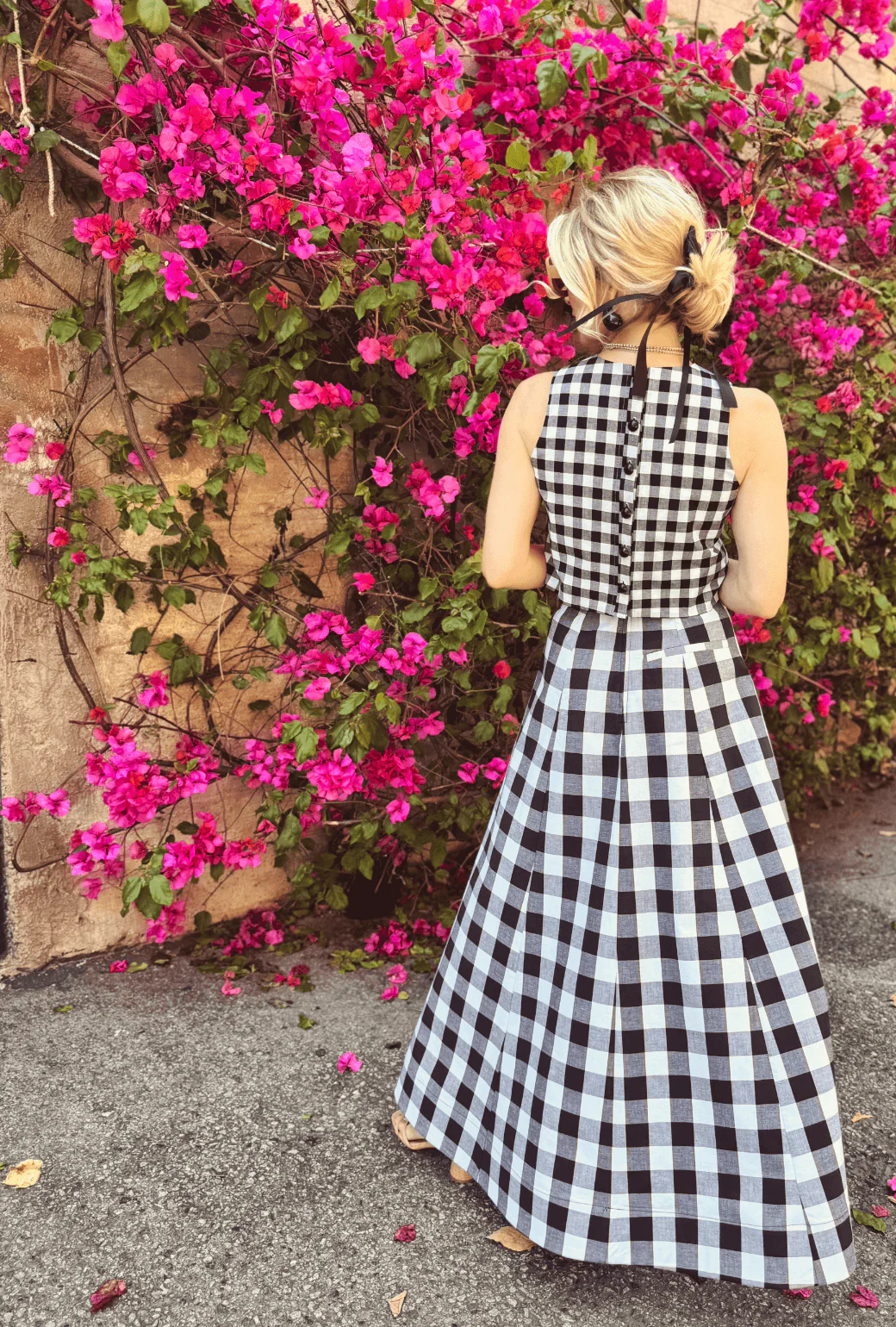 Guest Skirt - Black & White Gingham - BURU