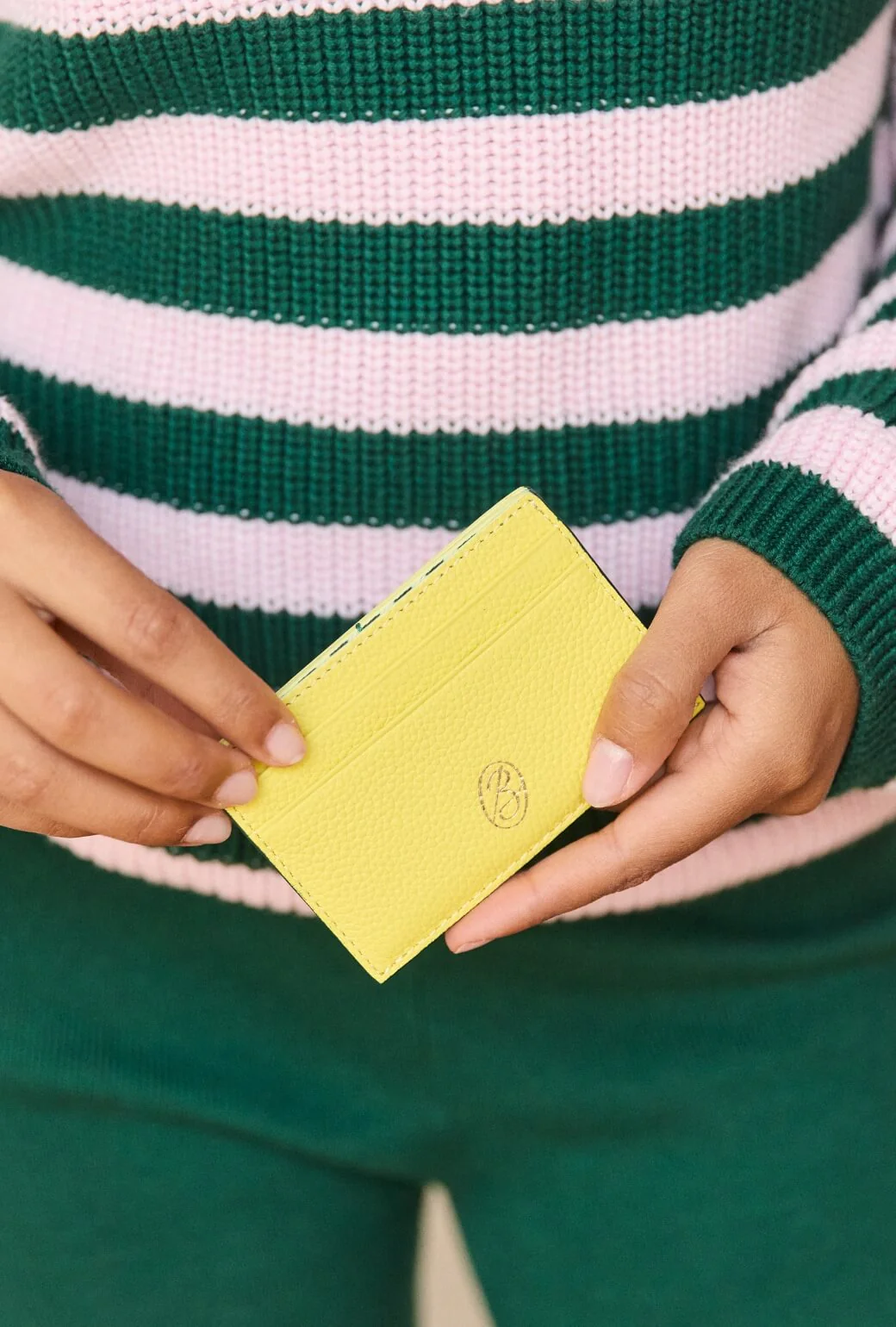 The Evelyn Card Case - Chartreuse - BURU