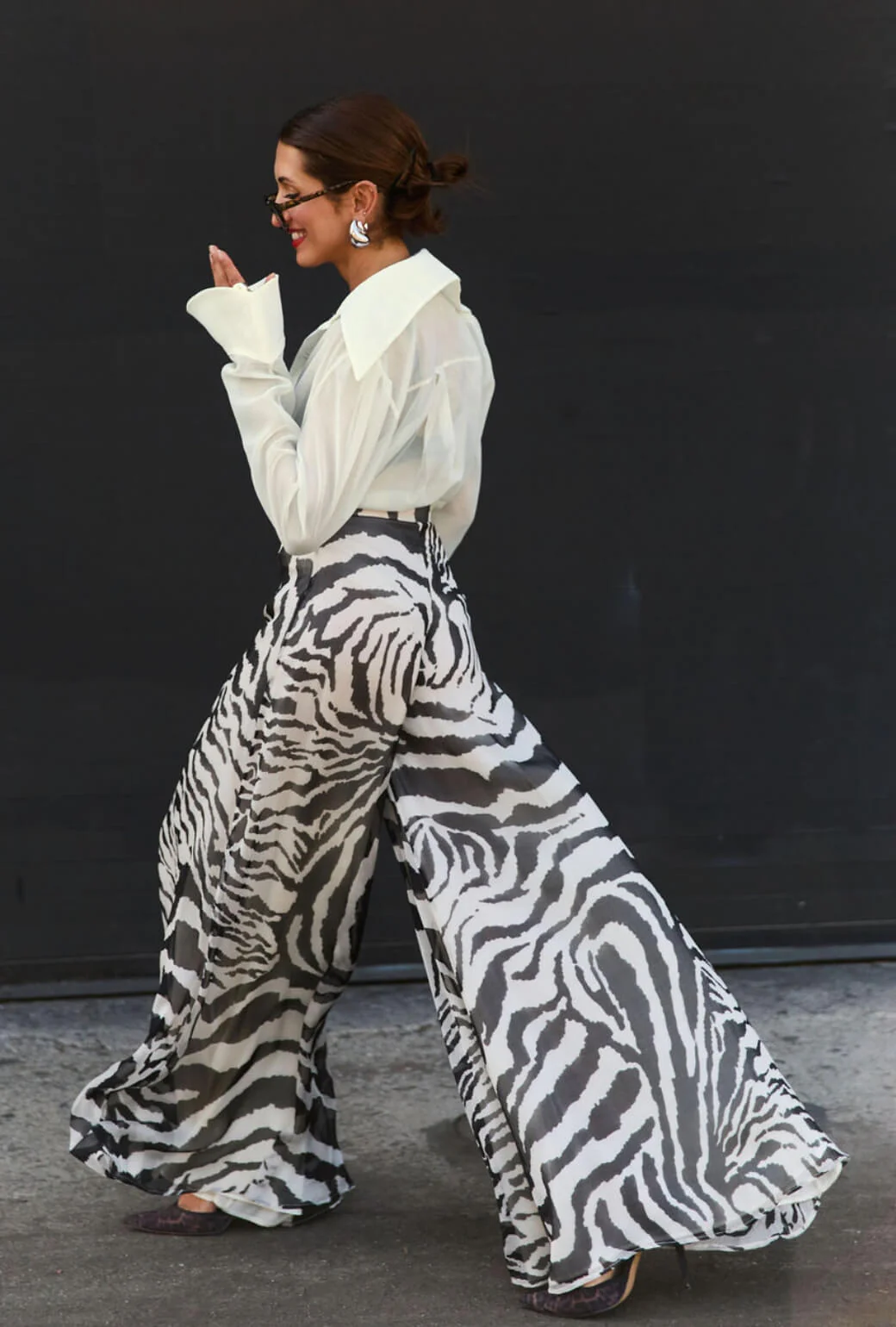 Buru x India The Wendy Darling Wide Leg - Zebra - BURU