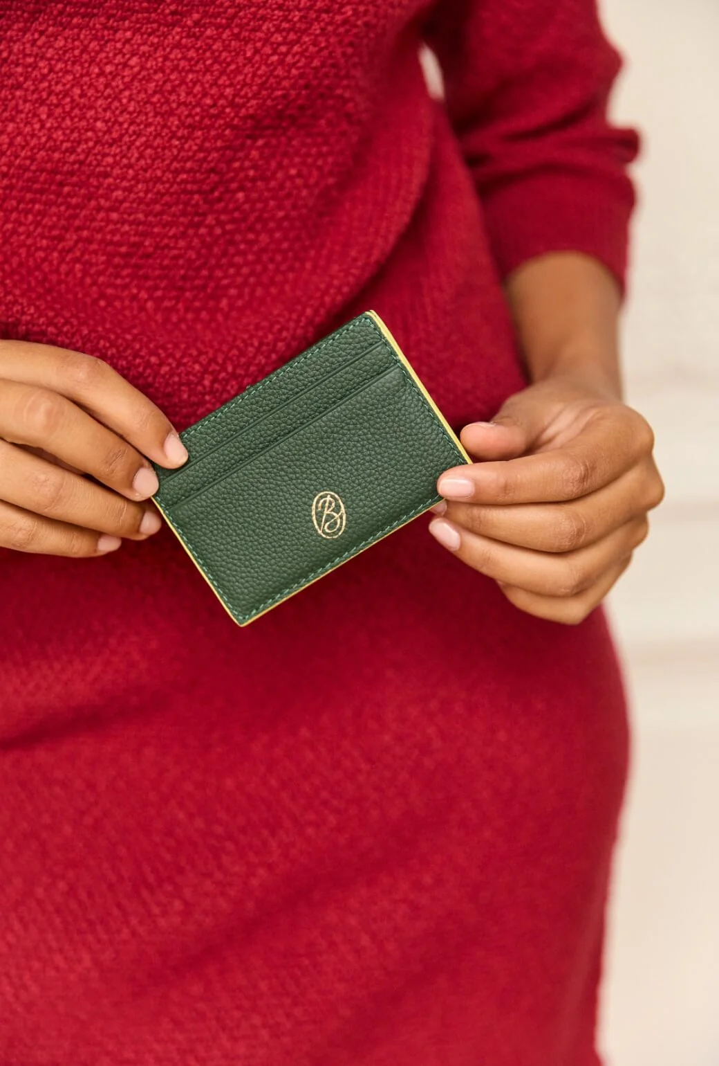 The Evelyn Card Case - Deep Green - BURU