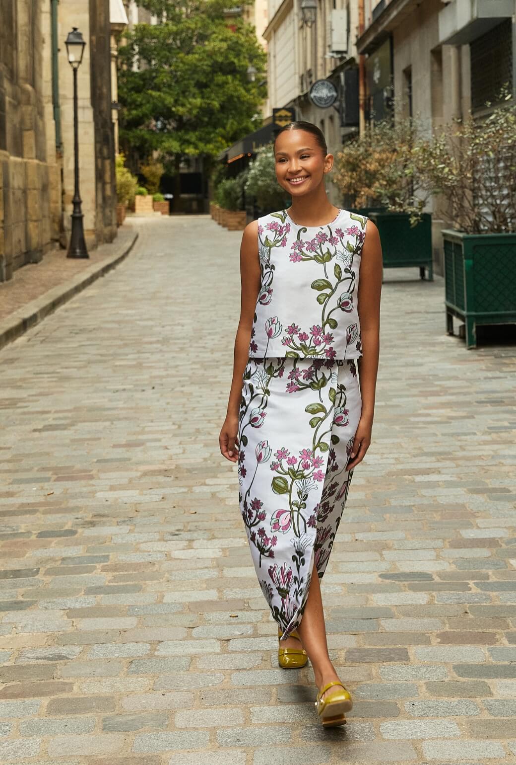 The Betsey Top - Pewter Vines - BURU