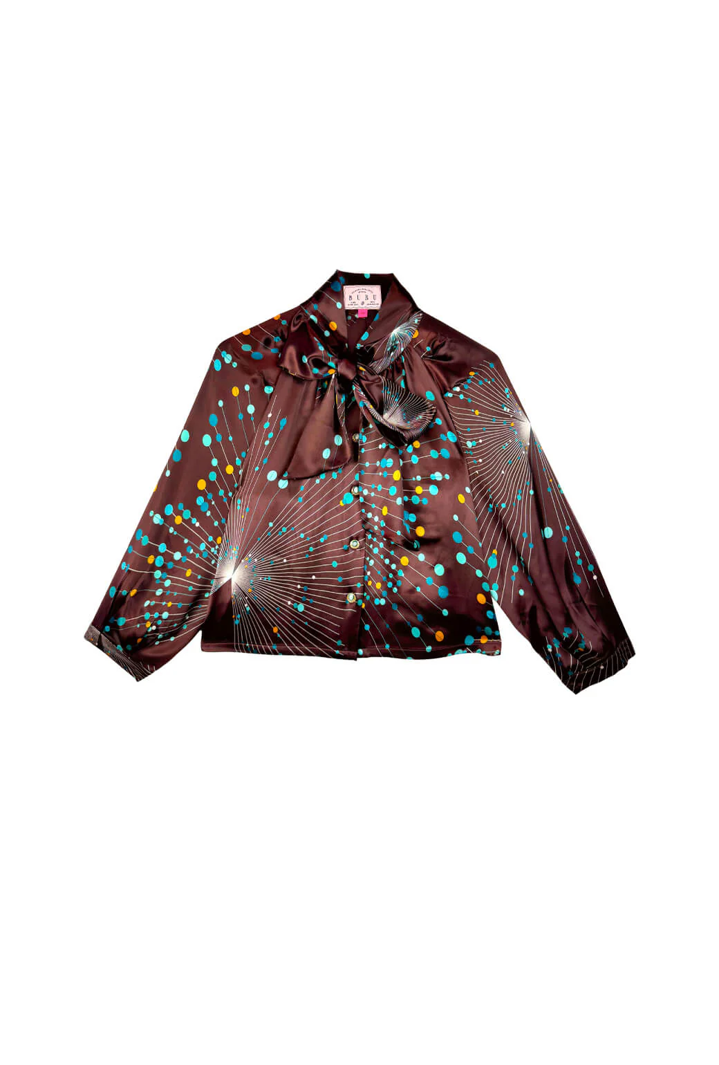 Cropped Big Bow Blouse - Sputnik - BURU