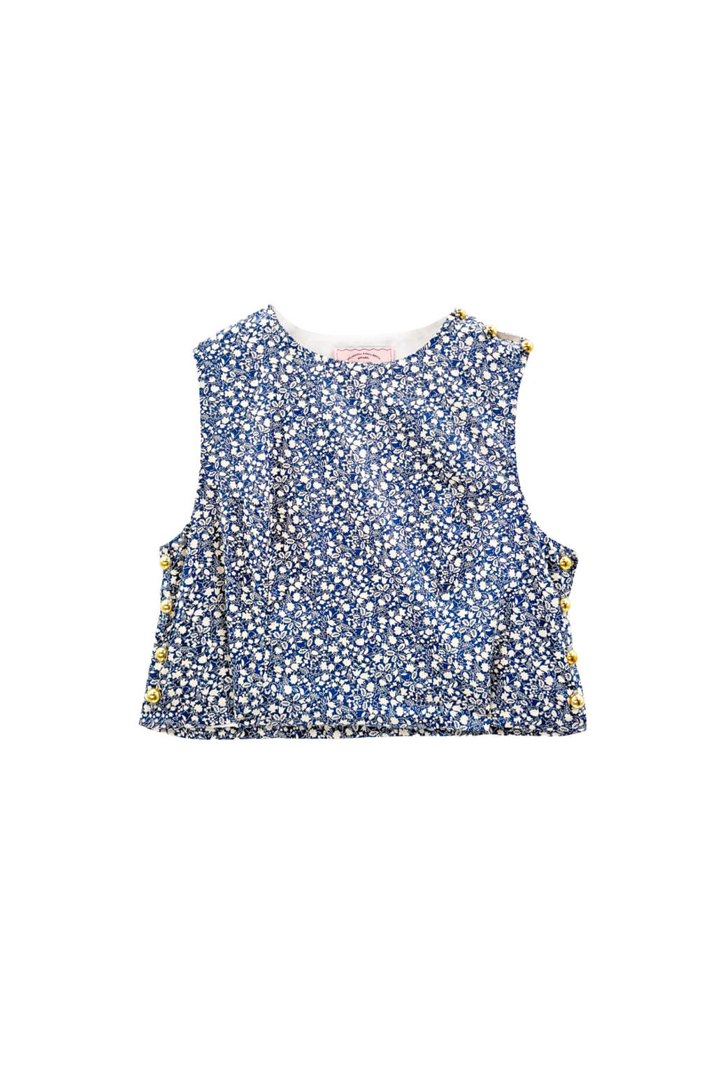 Button Box Top - Navy Liberty - BURU