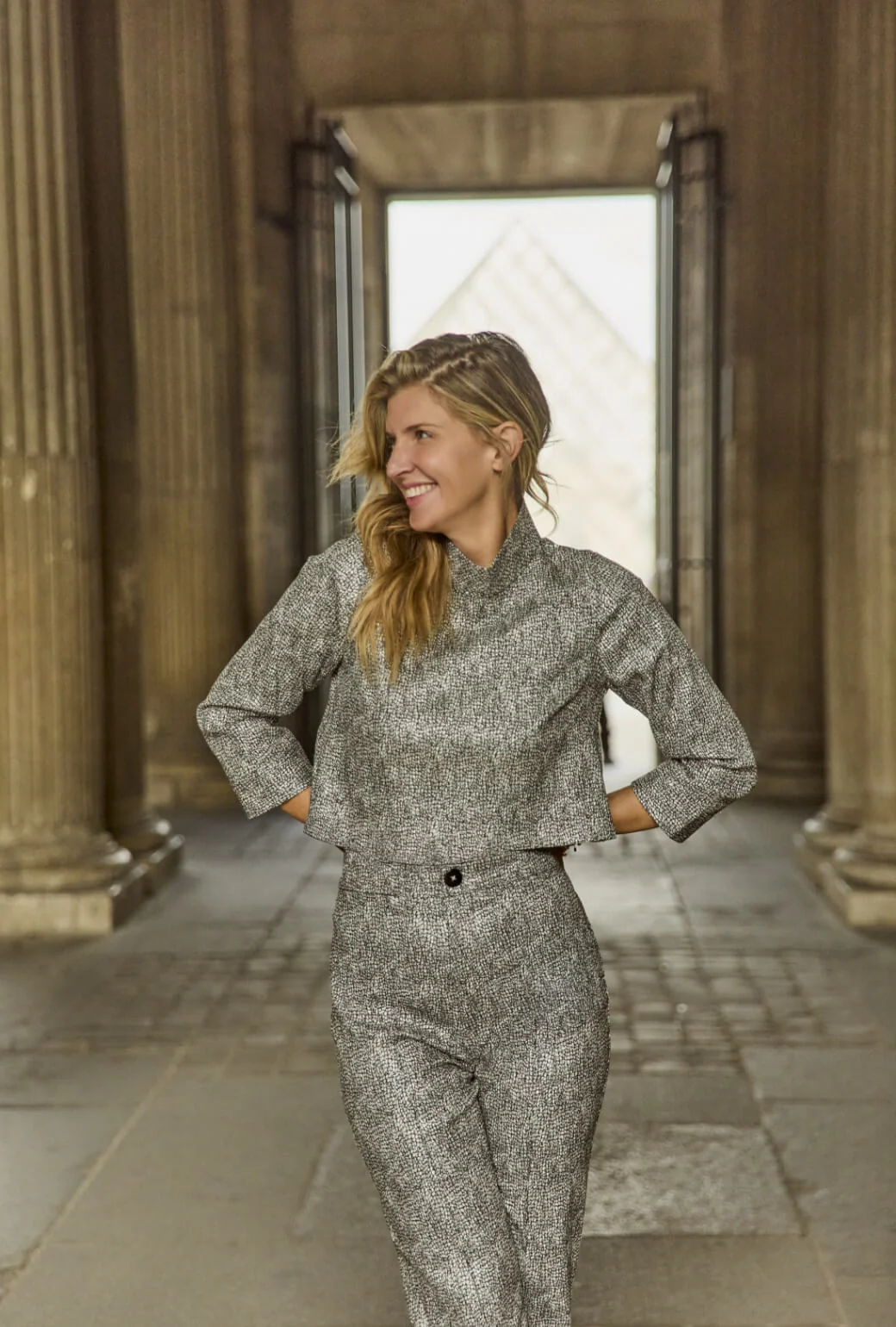 Buru x Anna Kloots Twiggy Top - Silver Shimmer - BURU