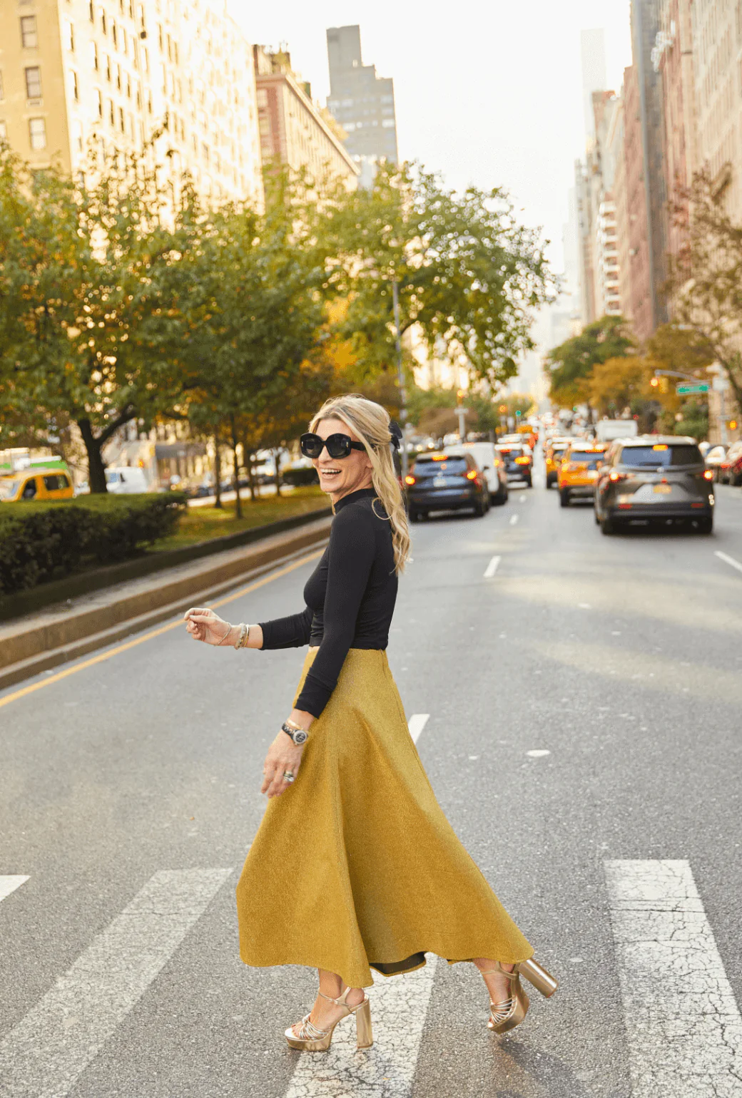 The Laura Skirt - Gold Sparkle - BURU