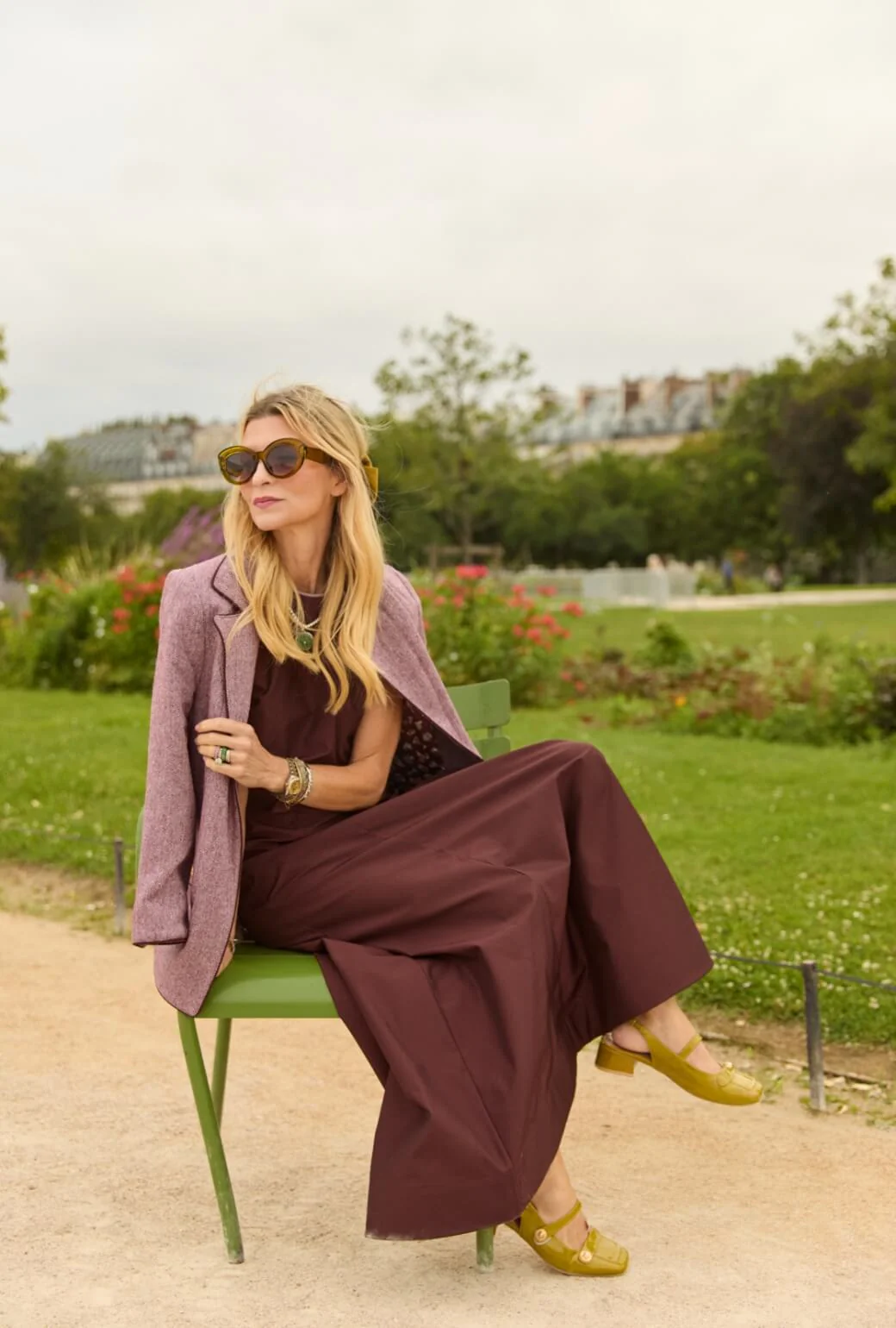 Boyfriend Blazer - Burgundy Herringbone - BURU