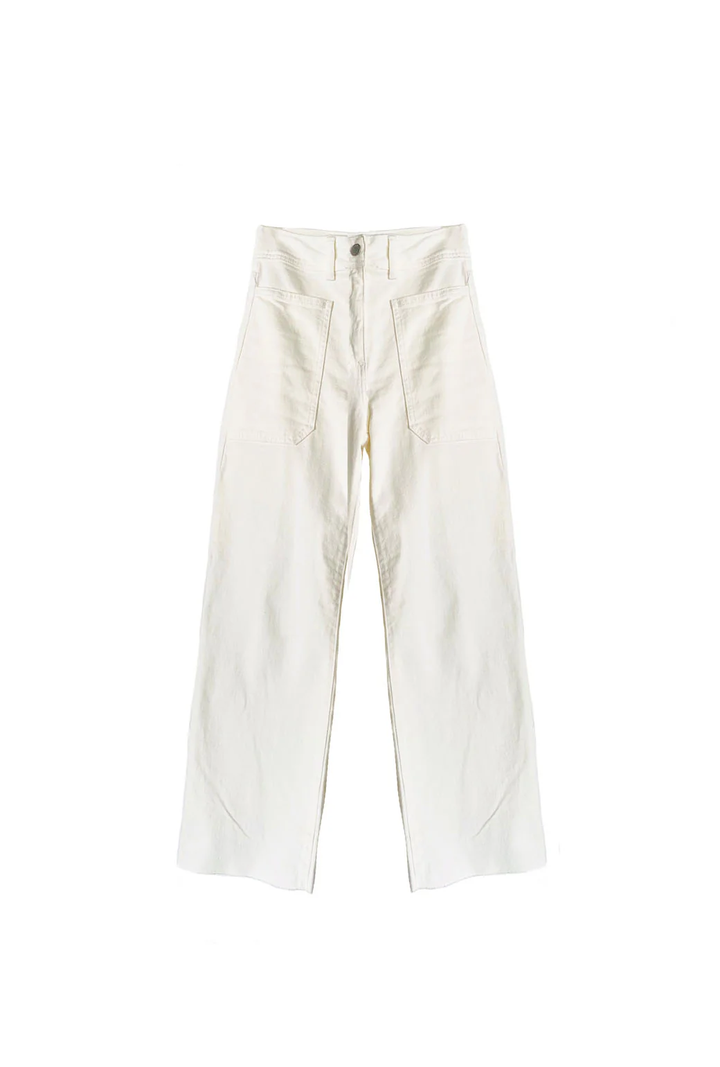 High Rise Sailor Jeans - Off White - BURU